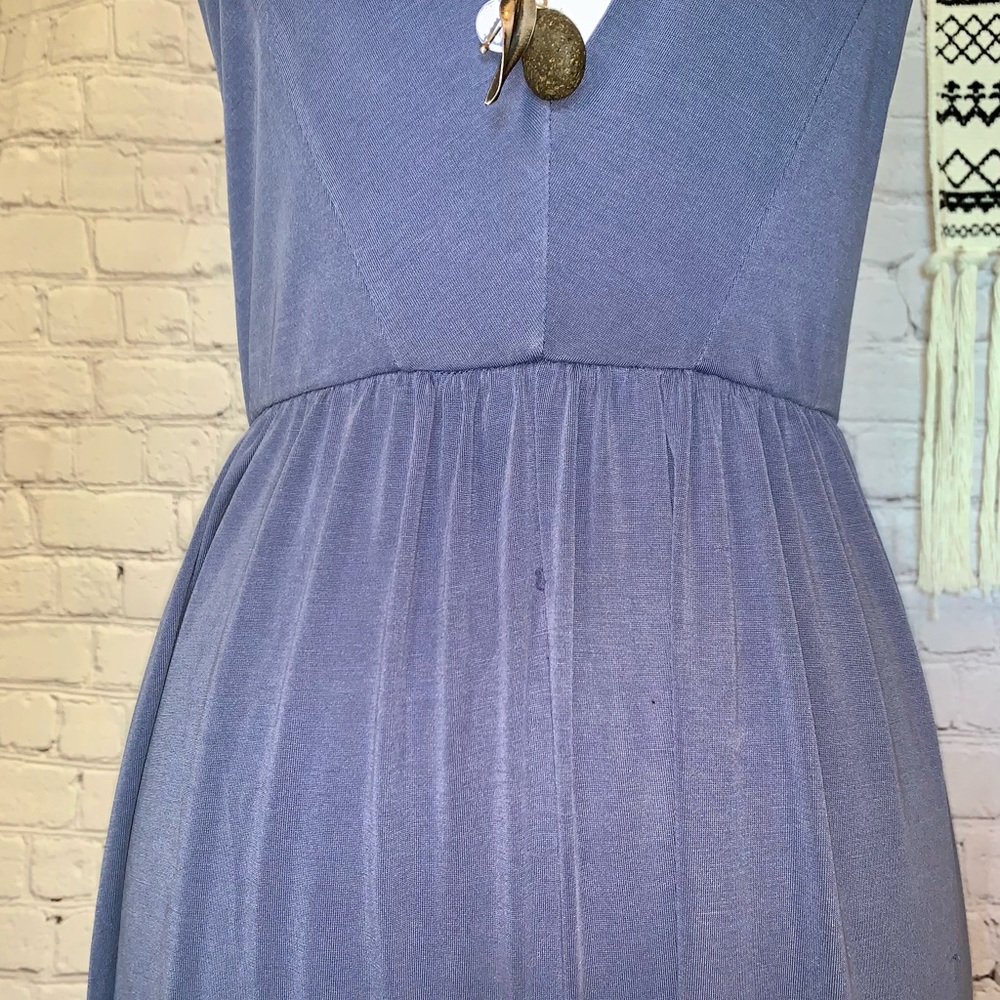 Periwinkle Blue Urban Outfitters Strappy Lowcut Jumpsuit - Picture 3 of 16